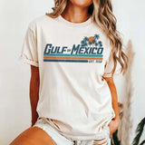 Gulf of Mexico Shirt Gulf Coast TShirt Texas Alabama Mississippi Florida Beach American Mexican Crewneck Graphic Printed Unisex Classic Cotton T-shirt
