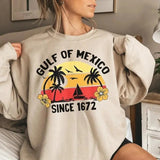 Gulf of Mexico Shirt, Retro Gulf Coast Hoodie, Texas Alabama Mississippi Florida Beach Sweatshirt, Vintage T-Shirt, Unisex Gift for Mexico Lovers