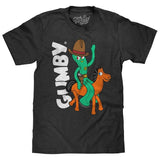 Gumby and Pokey Cowboy T-Shirt - Charcoal Gray Heather