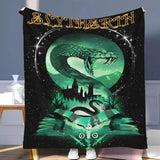 Ha|rry Po|tter Themed Blanket, Digital Printing Pattern Throw Blanket, Soft Warm Nap Blanket for Home Office Travel Camping