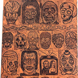 Halloween  Monster Max  Signed Woodcut Print