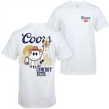Halloween Cow Boy Boo with C00rs Banquet beer lovers T-shirt 2 sides for men and women