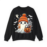 Halloween Ghost Pepper Sweatshirts, Cute Ghost Sweatshirt, Pumpkin Pepper , Cute Fall Sweatshirt, Spooky Season , Gift For Halloween, Unisex Classic Cotton Tee with Graphic Print in All Sizes, For Men, For Women