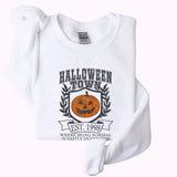 Halloweentown University Sweatshirt, Halloween Town Est 1998 Sweatshirt, Fall Pumpkin Womens Halloween Sweatshirt Cotton