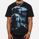 Halo Halo ODST Vintage T-Shirt Trending Movie Shirt Menswear Womenswear Streetwear Movie Fans Graphic Casual Clothing Crewneck Cotton