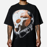 Halo Halo Reach Emilie Big Head Vintage T-Shirt Trending Movie Shirt Menswear Womenswear Streetwear Movie Fans Graphic Casual Clothing Crewneck Cotton