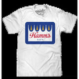 Hamm's Crown Color Logo T-Shirt - White