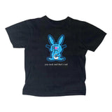 Happy Bunny Baby Tee - Gothic Emo Girl Top - Y2K Streetwear for Women - Casual Cotton Short Sleeve Gift For Her - Summer, Womenswear