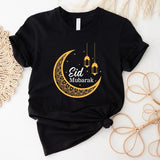 Happy Eid Mubarak Shirt, Matching Family Eid T-shirt, Eid Al Fitr Tee, Unisex Muslim Holiday Gift Tee, Religion Short Sleeve, Islamic Gift Shirt.