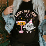 Happy New Year Unisex Shirt - Cute Holiday Graphic Tee, Casual Unisex T-Shirt. Available in Short Sleeve, Raglan, and Long Sleeve