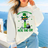 Happy St.Patrick's Day Pete The Cat Shirt, Pete The Cat Shirt, Happy St.Patrick's Day Shirt, Lucky Pete The Cat Shirt, Children Book Shirt