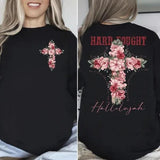 Hard Fought Hallelujah T-shirt, Religious Holiday Sweater, Work In Any Weather Tee, God Is Good Hoodie