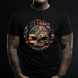 Harley Skull American Flag USA T-Shirt Harley Shirt Harley Skull Unisex T Shirt Made in USA