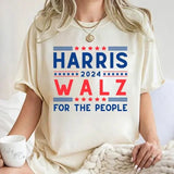 Harris Walz 2024 Shirt, For The People Shirt, Tim Walz Shirt, Vote Democrat, 2024 Electi0n Shirt, Harris For Presidentt 2024 Shirt