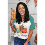 Harvest Blessing Vintage Halloween V-Neck Raglan