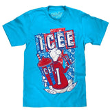Hawaiian ICEE Polar Bear T-Shirt - Blue