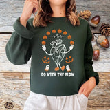 Heart Anatomy Sweatshirt, Halloween Anatomical Heart Crewneck Shirt, Spooky Ghost Nurse Crew Pumpkins Bottom Collar