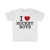 I Love / Heart Hockey Boys Funny Meme T Shirt, I Love Tee, Unisex T-shirt, Gift for him, Gift for her, Trending shirt
