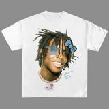Hello Chief Kitty Keef Military Blue Super Star Rap Tee Menswear Top
