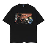 Hellsing "Illustration" Heavyweight Vintage Tee 100% Cotton OVERSIZED Anime T-shirt Crew Necks Menswear men gifts vintage clothing men Black Top Tshirt Streetwear