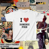 I Heart Dominic Fike Shirt, Gifts For Her, Dominic Fike Shirt, Artist Tshirt, Music Apparel, I Love Shirt - Unisex T-Shirt,  Trending shirt, Gift for him/ Her, Graphic Shirt | Gift for Girlfriend | Crop Top, Shortsleeve Crewneck Cotton Top Fit Casual