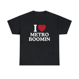 I Love Metro Boomin Shirt - Unisex T-Shirt,  Trending shirt, Gift for him/ Her, I Love Singer, Gift For Metro Boomin Fan, Shortsleeve Crewneck Cotton Top Fit Casual