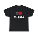 I Love Mitski Shirt - Unisex T-Shirt,  Trending shirt, Gift for him/ Her, I Love Singer, Gift For Mitski Fan, Shortsleeve Crewneck Cotton Top Fit Casual