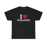 I Love Wallows  Shirt - Unisex T-Shirt,  Trending shirt, Gift for him/ Her, I Love Singer, Gift For Wallows Fan, Shortsleeve Crewneck Cotton Top Fit Casual