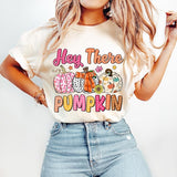 Hey There Pumpkin T-Shirt, Fall T-Shirt, Its Fall Yall, Fall Shirt Design,Tis the Season T-Shirt, Thanksgiving T-Shirt, Dalmatian Doodle T-Shirt