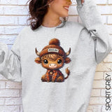 Highland Cow Sweatshirt, Highland Cow Hoodie, Highland Cow Sweaters