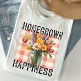 Homegrown Happiness Spring Flowers DTF Transfers - THIS IS NOT A SHIRT