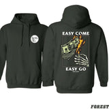 Easy Come Easy Go Skeleton Design Unisex Sweatshirt/Hoodie - Perfect Gift for Men and Women - Menswear, Cotton New Trend Designer Clothes