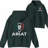 Ariat Shirt/Sweatshirt/Hoodie- Bold brand logo design with vibrant colors, suitable for men and women, ideal for outdoor fashion style.