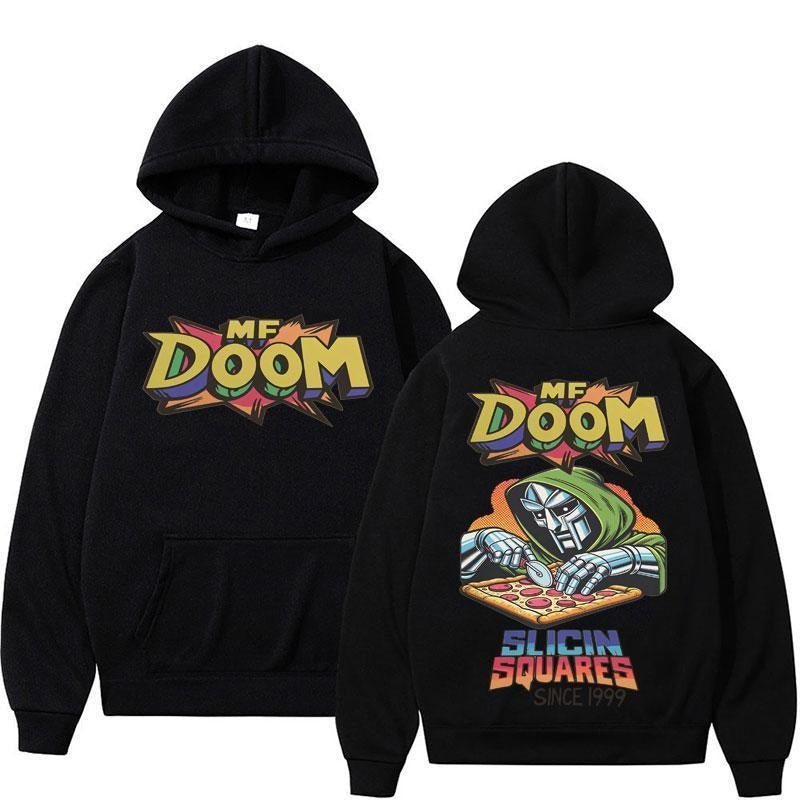 MF DOOM Hoodie Comic Vintage Style Hiphop T-Shirt/Hoodie Vintage for Men and Women, Unisex Vintage Crewneck Tee - Casual, Menswear