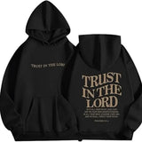 Trust in the Lord Christian Hoodie/T-Shirt Jesus_T-Shirt/Hoodie, High Quality Cotton And Polyester Frabic Crewneck Menswear, Unisex Vintage Crewneck