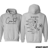 Created With A Purpose 2 Sided T-shirt/Hoodie Vintage Style Unisex T-shirt/Hoodie, Vintage for Men and Women, Unisex Vintage Crewneck