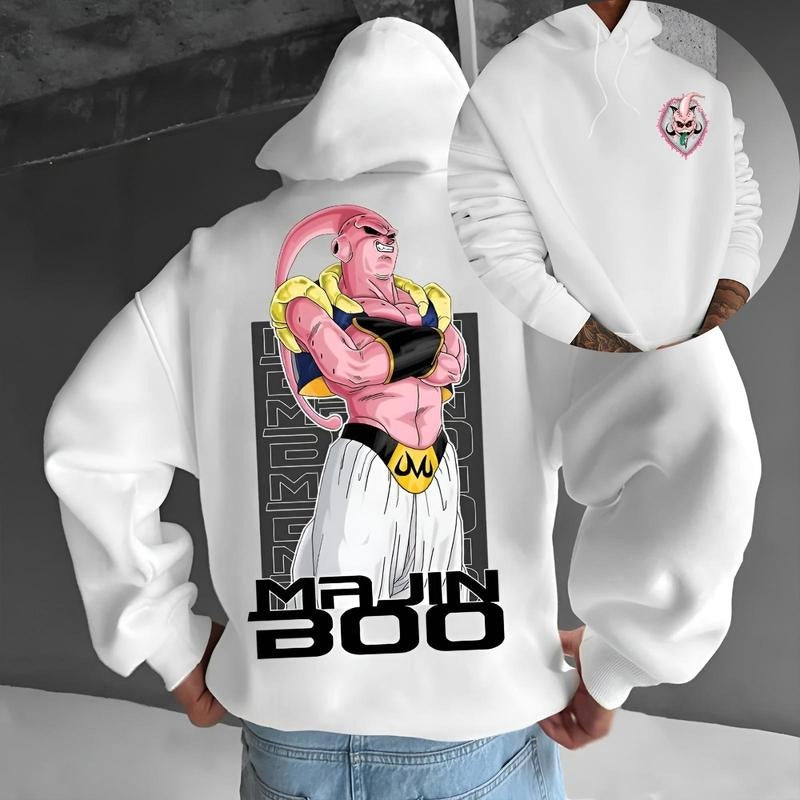 Unisex BUU Graphic T-Shirt/Hoodie Casual Dragon Ball T-Shirt/Hoodie,Vintage Sport for Men and Women, Unisex Vintage Crewneck Tee - Casual