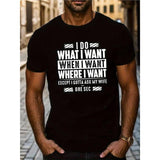 Hot Except I Gotta Ask My Wife Print For Men Women Couple Fashion T-Shirt, Street Short Sleeve Cotton T-Shirt, Comfort-Fit Crew Neck T-Shirt - Ultra-Soft, Breathable, Moisture-Wicking, Casual Summer Tee - New Made in USA