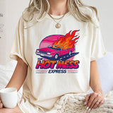 Hot Mess Express Shirt, Spicy Disaster T-Shirt, 80s Sweatshirt, Sarcastic Shirt, Trendy Shirt
