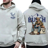 Hunter Trump With Busch Light Beers 2 Sides Hoodie, Trump Dog Hunting, Trump T-Shirt, Camo Shirt, Duck Hunting Shirt, Busch Light Shirt, Trump Gifts
