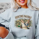 Hunting Mama Sweatshirt, Duck Hunting Crewneck Pullover, Outdoor Hunting Apparel, Camo Print Crewneck, Hunting Season