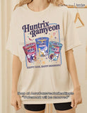 Huntrix Ramyeon - KPop Demon Hunters Comfort Colors Unisex Tshirt For Fan, KPop Demon Hunters Huntrix Retro Bootleg Shirt, Celebrity Crush Movie Merch