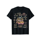 I Am a Child of God Christian Shirt Cotton Casual Street Style Crew Neck Short Sleeve T-Shirt Trendy Top for Women for Men, Perfect Gifts