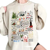 I Go Back To December All the Times Sweatshirt, Minimalist Christmas Gifts Sweatshirt for men and women