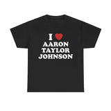 I Love Aaron Johnson Unisex Tee, Meme shirt Menswear T-Shirt