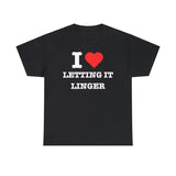 I Love Letting It Linger The Cranberries T-shirt, I Heart Band Tee, Menswear Classic Casual Crewneck Short Top Short Sleeve