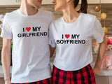 I Love My Boyfriend Shirt, Girlfriend T-Shirt, Valentines Gift Shirt, Matching Couples Tee, Cute Birthday Friend Gift Shirt, Anniversary Gift Short Sleeve.