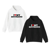 I Love My Hot Girlfriend And Boyfriend Hoodie, I Heart My Hot Girlfriend, Anniversary Gift, Valentine Gift, For Him And Her, Unisex Hoodie