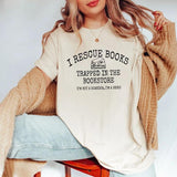I Rescue Books Trapped In The Bookstore, I'm Not A Hoarder I'm A Hero Shirt Or Shirt, Funny Book Lover Gift, Unisex Sweater Pullover Tee