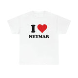 I love Neymar shirt, Unisex, Gift, Graphic T Shirt, Gift For Him, Gift For Her, Gift For Football Lover, I heart shirt